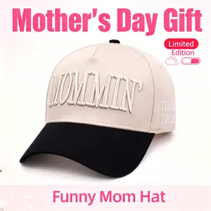 MOMMIN TOO BUSE TO CARE Vintage Mommin Embroidered Trucker Hat | Best Mother’s Day Gift Idea