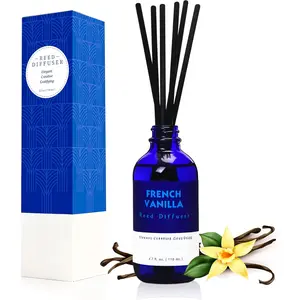 Reed Diffuser Set with Sticks 3.7 Oz, Vanilla, Coconut & Milk Scented  Oil Diffuser for Home Bedroom & Kitchen, Long-Lasting Room Air Freshener, Mind &  ,  Idea