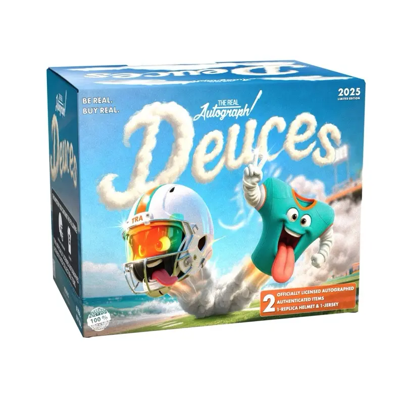 3 Box Pick Your Team Deuces Signed Helmet & Jersey