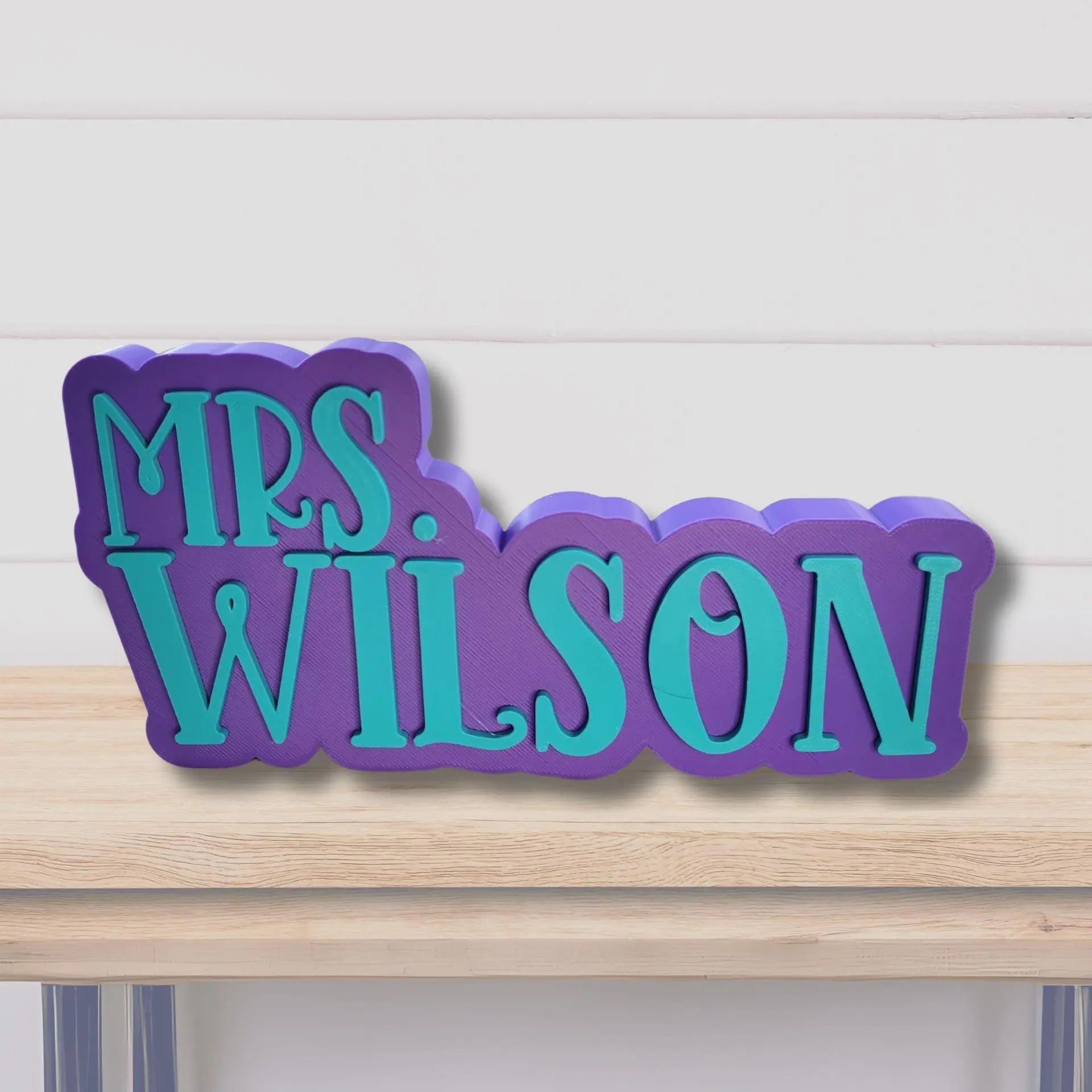 Custom Name Plate â€“ Personalized Desk Decor, Teacher Gift