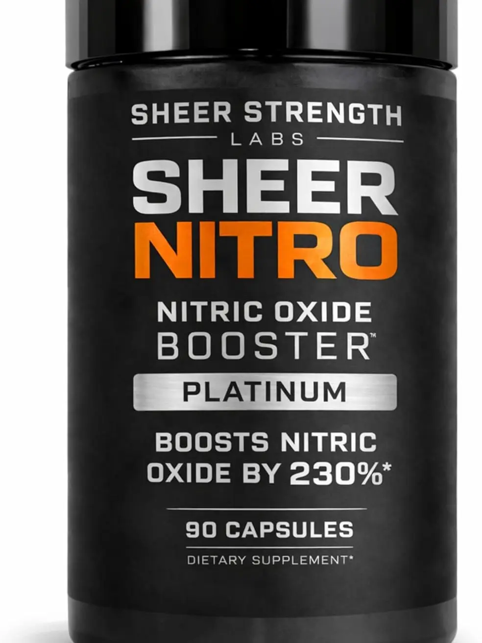 Nitric Oxide Supplement for Men with Clinically Dosed Nitrosigine and S7 | Sheer Nitro, 10 natural ingredients clinically tested for pumps & blood flow. Up to 230% more. Made in USA. 3rd Party Tested.
