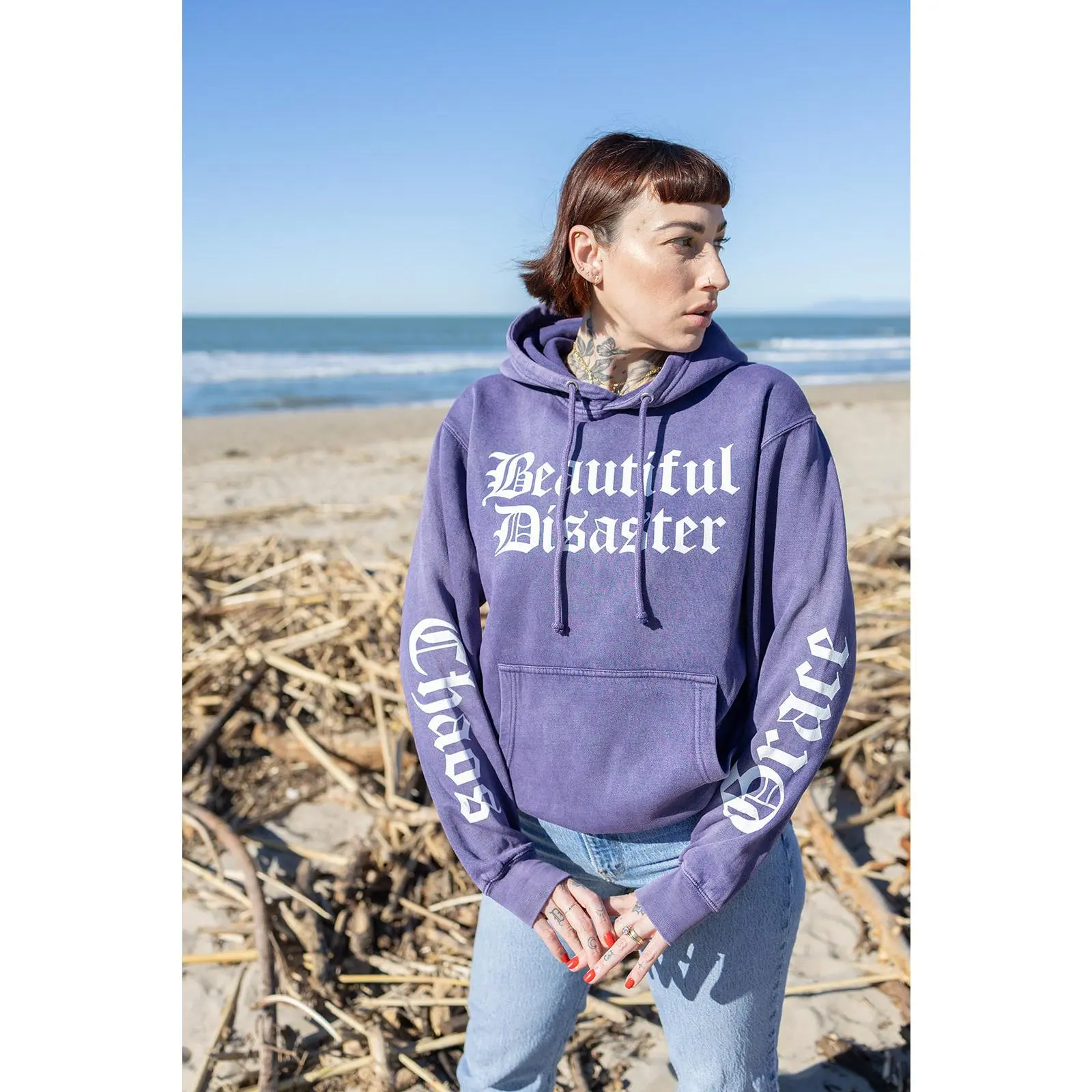 Siren Mineral Wash Pullover Hoodie