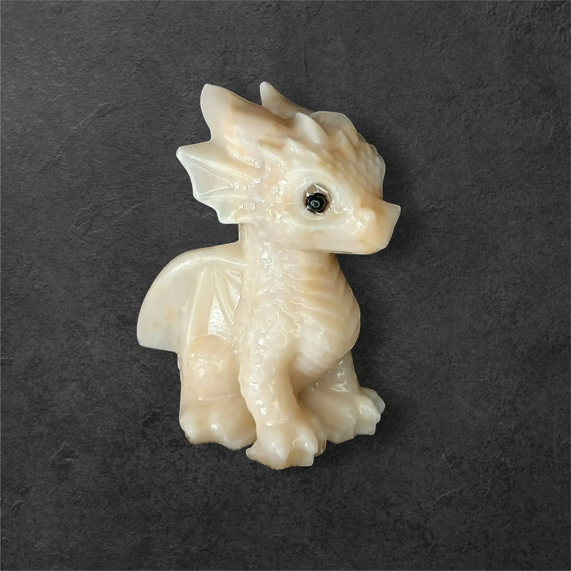 Yellow Calcite Crystal Dragon