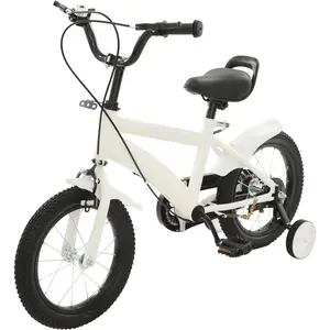 14" Kids Bike, 14 inch Children's Bicycle with Training Wheels Boys Girls Bikes Dual Brake Height Adjustable Child City Rode Bicycles for Children Aged 3-6 Years Old Learning Biking