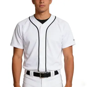 Customizable 100% Polyester Baseball Jersey| Sublimation Blank Jersey | Polyester Lightweight Think Breathable Plain Unisex Jersey