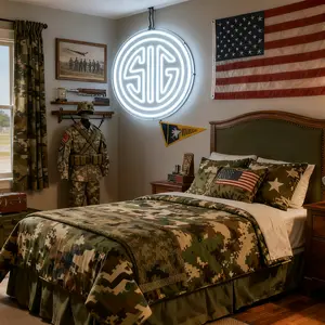 SIG SAUER LED Neon Sign Dimmable Gaming Light USB Powered for Gun Depots Garages Bedrooms Game Rooms or Bars Birthday Gifts