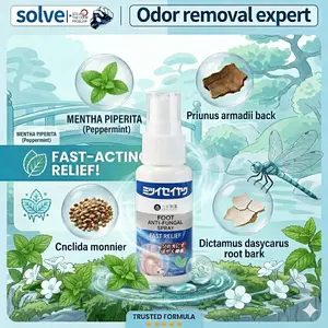 Mitsueiya Foot Spray with Menthol for Dry Feet Plantar Moisturizing Deodorant Advanced Formula Fast-Acting Relief Inhibits Fungal Growth