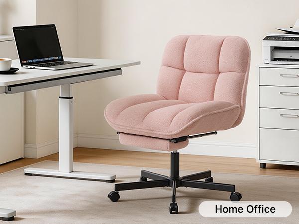 Criss Cross Chair with Foot Rest, Thick Cushioned Cross Legged Office Chair, Sherpa Swivel Vanity Chair, Comfy Height Adjustable Computer Office Desk Chairs for Home Office,Vanity Criss Cross Chair with Foot Rest, Thick Cushioned Cross Legged Office Chair, Sherpa Swivel Vanity Chair, Comfy Height Adjustable Computer Office Desk Chairs for Home Office,Vanity