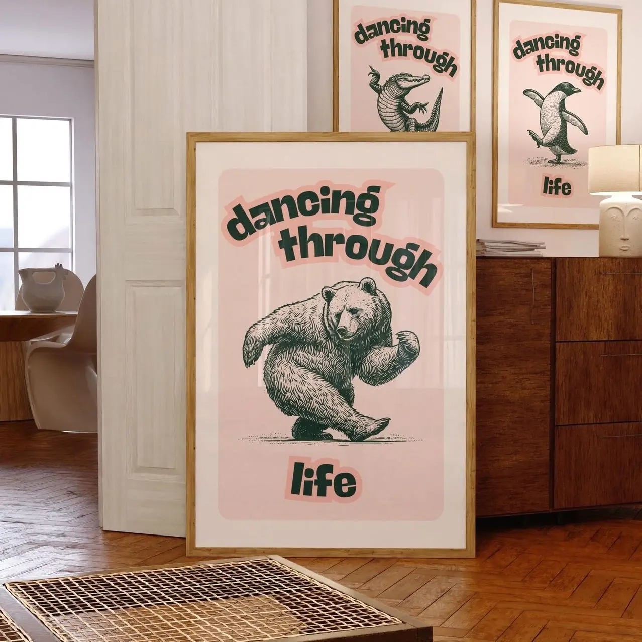 Dancing Through Life Wicked Poster –Musical Theater Wall Art, Broadway Printable, Vintage-Inspired Decor O
