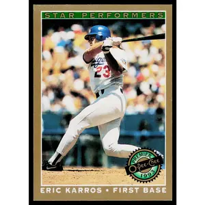 Eric Karros 1993 O-Pee-Chee Premier Star Performers #8 Los Angeles Dodgers