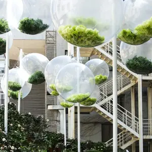 11-Piece Foam Balloon And Green Plant Hanging Decoration Set - Suitable For Shopping Malls, Weddings, Atrium Ceilings, Valentine'S Day, Christmas, Halloween, Birthday Parties, And Art Decorations.