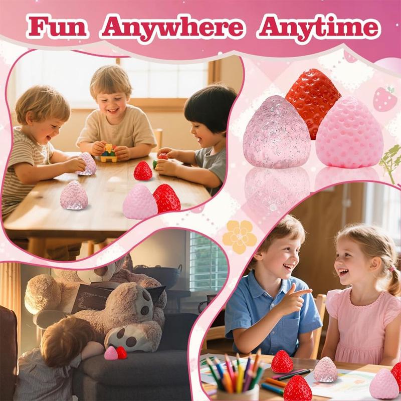 Taba Squishy Squeeze Toys FidgetToys Squishy Strawberry for Anxiety&Relaxation toys Taba Squishy Squeeze Toys FidgetToys Squishy Strawberry for Anxiety&Relaxation toys