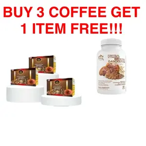 Ganoderma Coffee - 4 in 1 Coffee with Free Capsules - Enjoy Rich Flavors with Health Benefits - No Worldwide Cosmetics Beverage - Bean