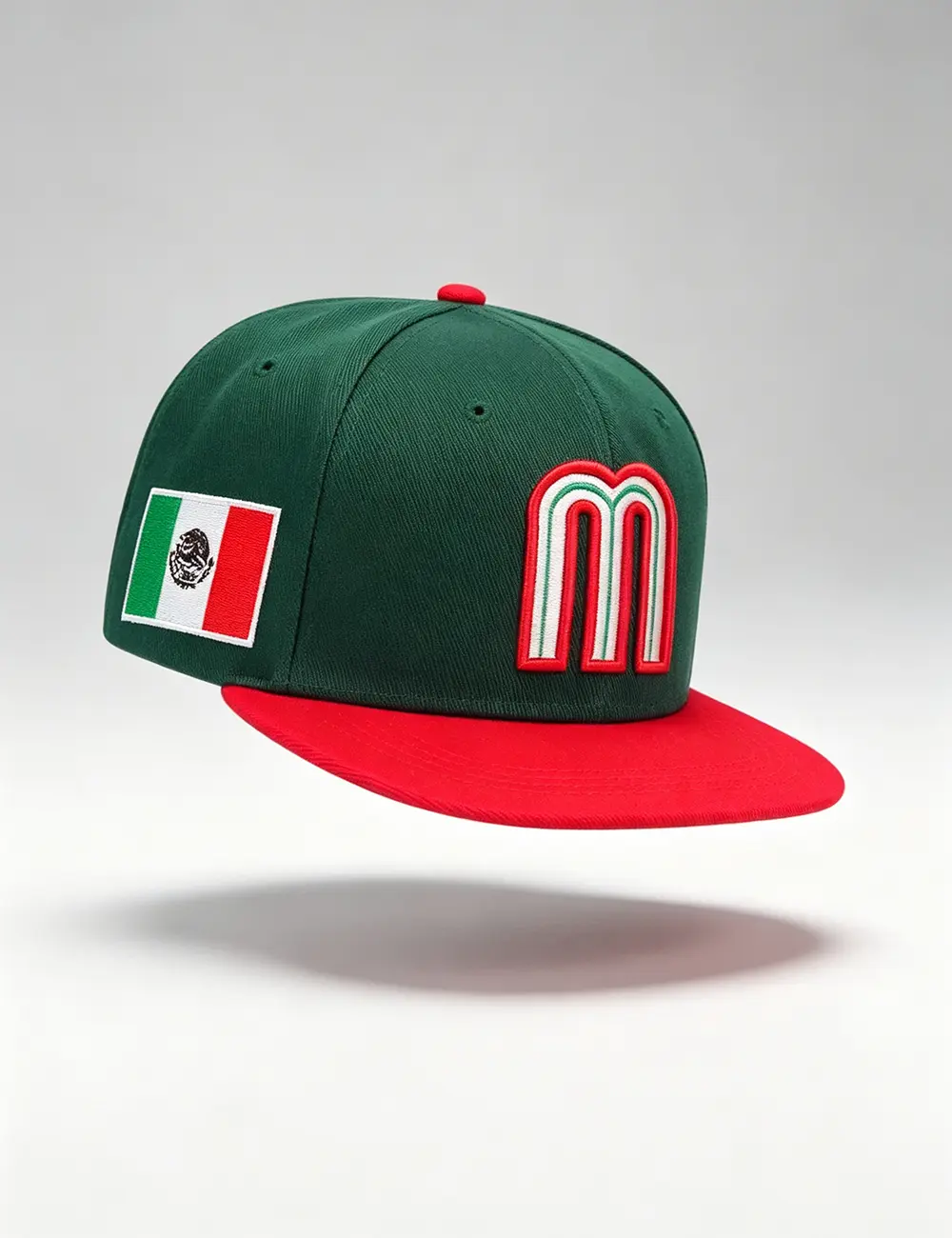 Breathable Mexico Flag Print Baseball Cap - Unisex Adjustable Mexican Pride Sun Protection Hat for Daily Wear, Spring Summer Casual Outdoor Use