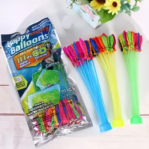 1 Pack 111pcs Water Balloons Quick Fill Small Summer Splash Party Entertainment Stress Relief Team Building Outdoor Fun Game Play