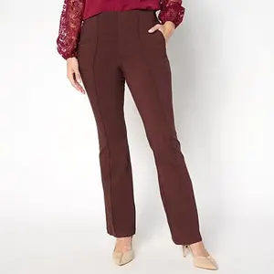 Nina Leonard Millennium Flare Leg Pull-on Pant