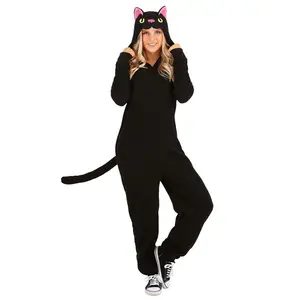 Adult Black Cat Onesie