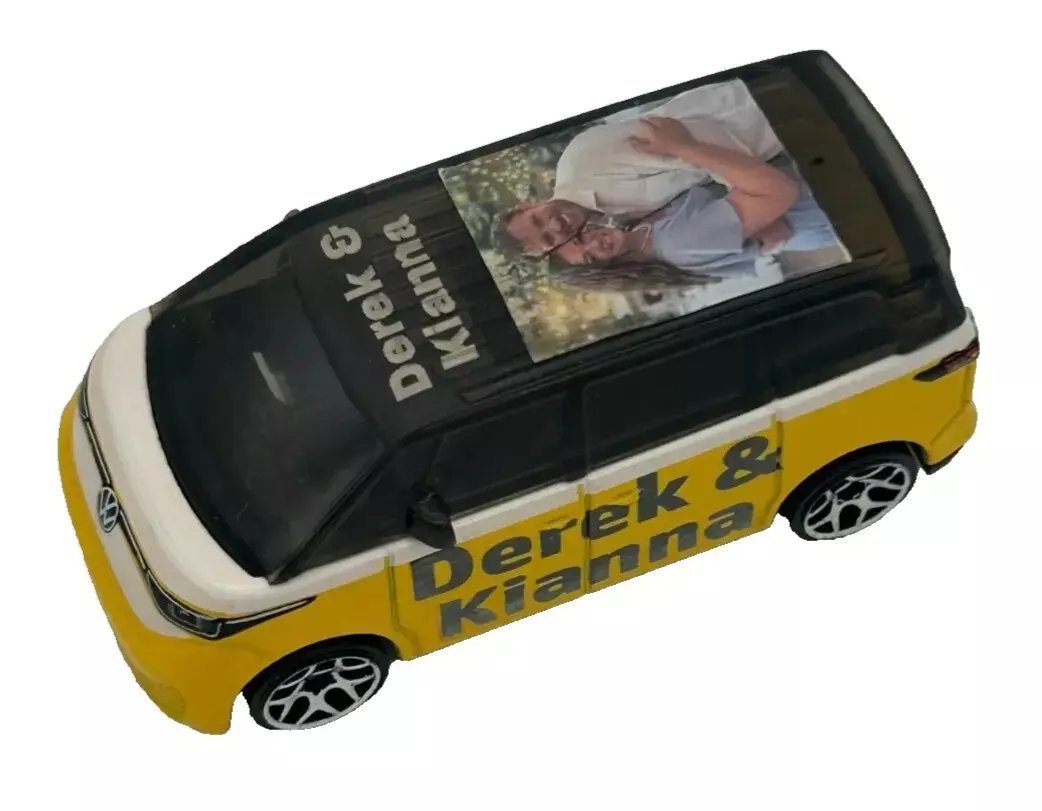 Personalized Engraved Hot Wheels Volkswagen ID.Buzz - VW Bus - Yellow - The Perfect Gift for Any Occasion! diecast car