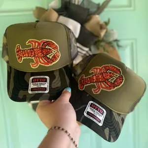 Sequin Crawfish Trucker Hat