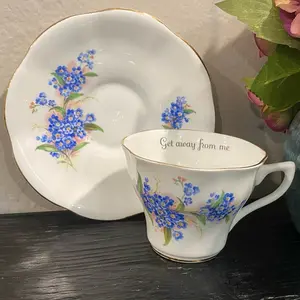 “Get away from me” teacup set
