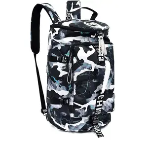 40L Backpack Gym Duffle Bag, Multi-Functional Storage with Waterproof Layer & Laptop Compartment for Fitness, Travel, Camping, Gift for Men