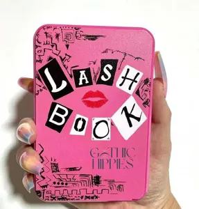 Gothic Hippies Burn Book Lash Sets with Eyelet Cover Featuring "LASH BOOK" Text and Lashes - Eyelashes