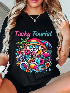 100% Cotton Unisex Vacay Tacky Tourist Outfit Wacky Cruise Costume Idea Tacky T-Shirt