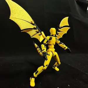 T13 Multi-Jointed Dragon Series Doll Winged Pterosaur, Assembled with Beautiful Wings and Tail, Perfect Desktop Decoration, Multiple Colors Available, Articulated Figures