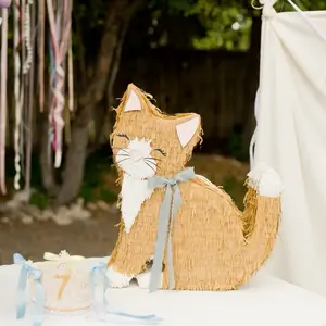 🐱 Kitty Piñata – Handmade Cat Party Decoration for Kids, Candy Holder