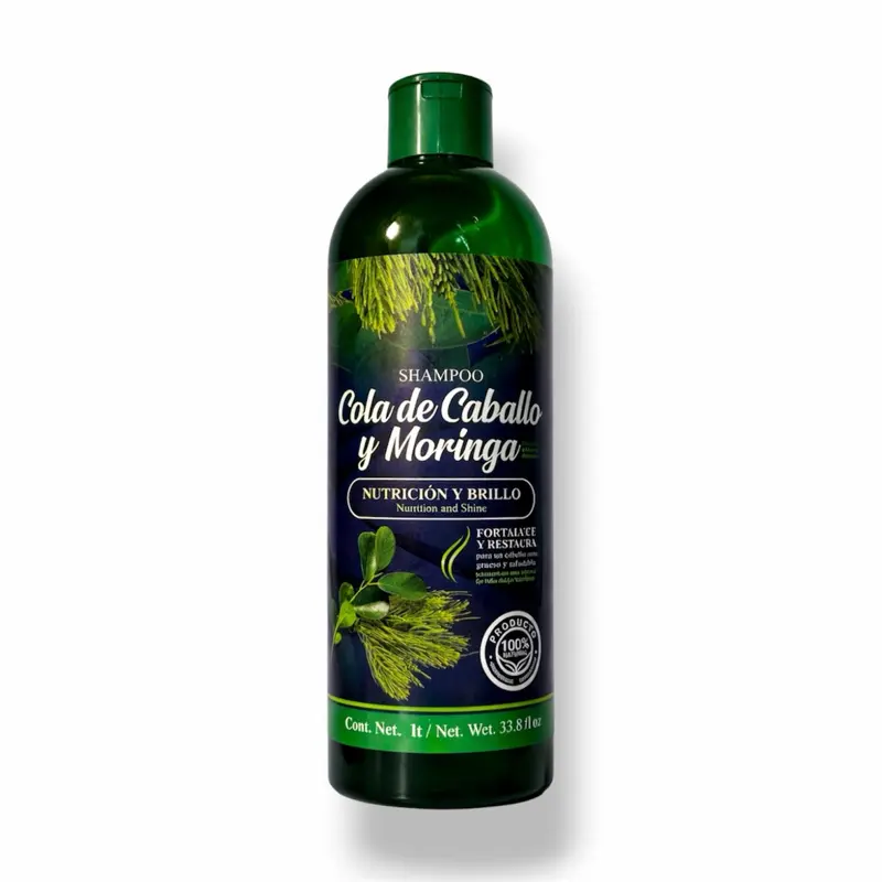 Horsetail & Moringa Shampoo – Hair Care Formula for Shine, Strength & Healthy-Looking Hair | 33.8 fl oz / 1L