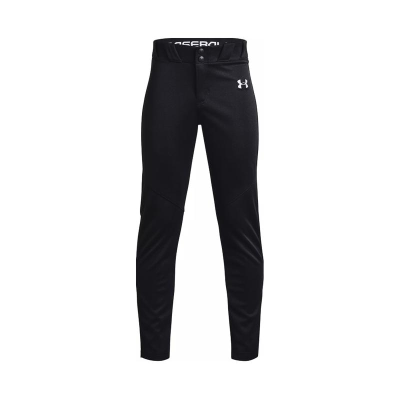 Under Armour Youth Utility Baseball Pant 1374381 Black White Medium Lightweight Durable Performance Fabric