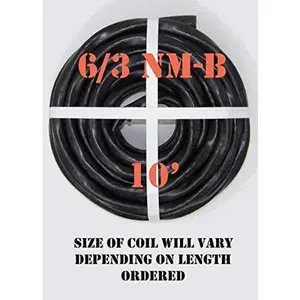 6/3 NM-B x 10' Non-Metallic Sheathed Electrical Cable