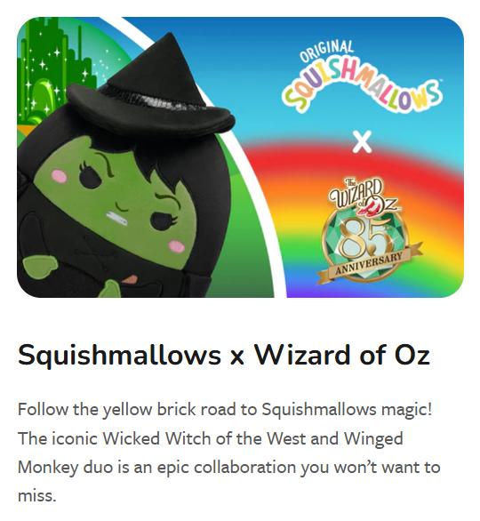 Squishmallows "The Wizard of Oz” 2-pack with The Wicked Witch of the West  (8") and Winged Monkey  (4")