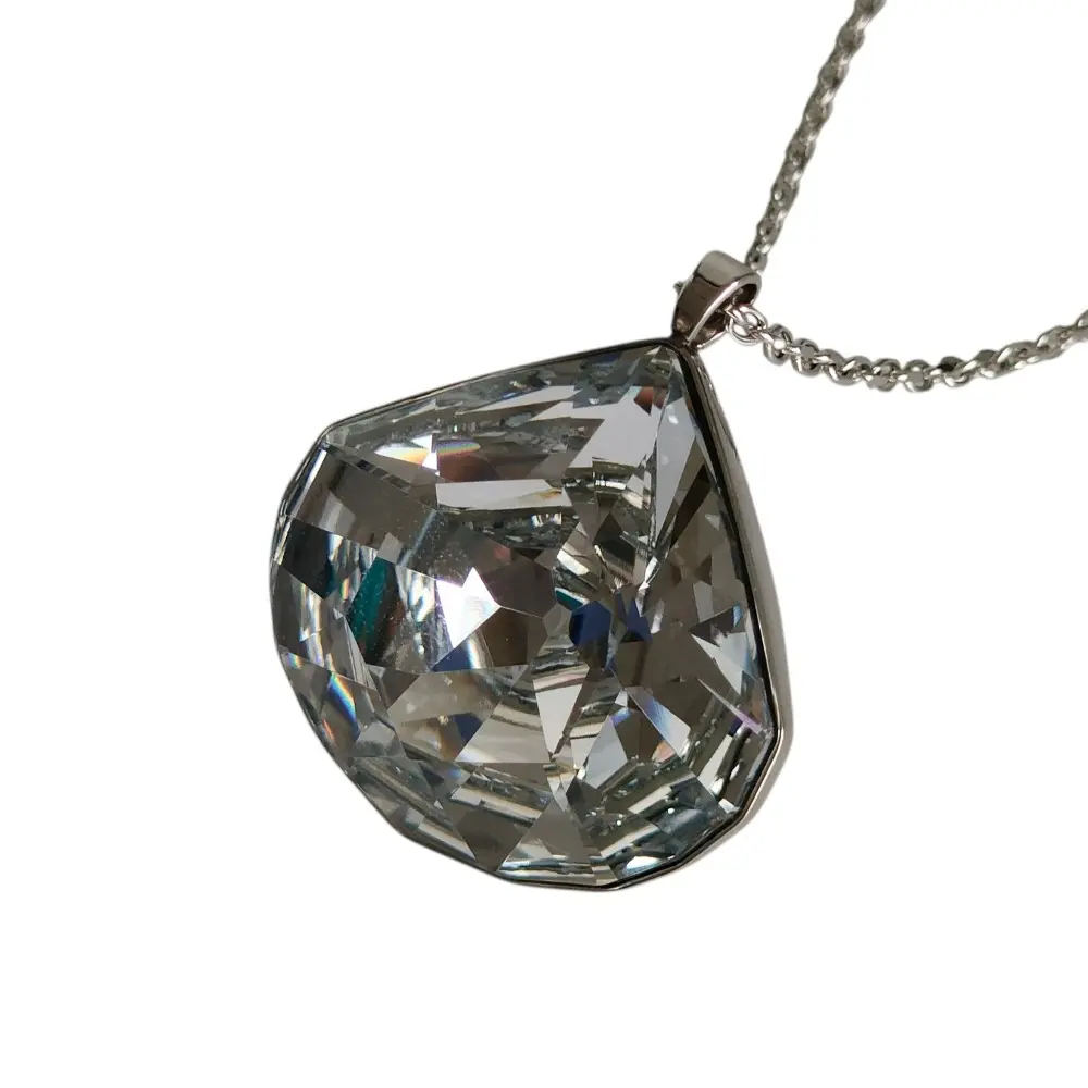 Pre-owned Swarovski Others Small Leather Goods Crystal Long Necklace