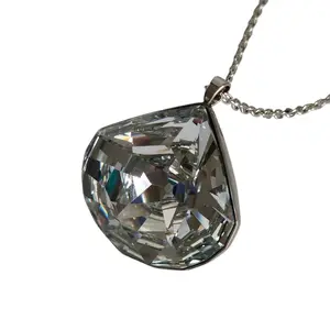 Pre-owned Swarovski Others Small Leather Goods Crystal Long Necklace
