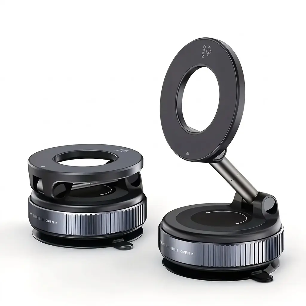 New Vacuum Magnetic Phone Holder, Portable Travel Car Mount for Phones