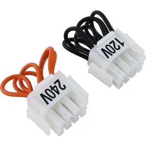 42001-0105S 120/240-Volt Selector Plug Kit Replacement for Pentair Pool and Spa Heater Electrical Systems, Black/white/orange