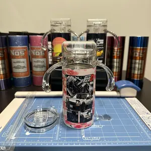 Initial D Baby Sippy Cup Water Bottle - Perfect for Drinking and On-The-Go