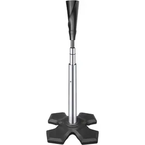 Pro Hitting Tee -  Batting Tee for Baseball/Softball with Weighted Base,Flexible Rubber Top,  Baseball Tee, Easy Adjust Height 24"-46" Softball Tee For   & Skill Level Players