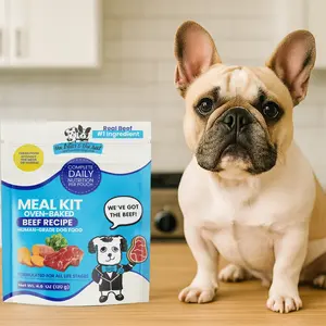 The Bear & The Rat | Human-Grade Oven-Baked Meal Kit | Real Beef or Chicken | Prebiotics + Cod Fish Oil | No Kibble, No Measuring | Small Dog & Topper