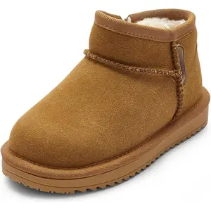 Water Resistant Girls Snow Boots Winter Boots Kids Snow Boots Boys Snow Boots Classic Suede Warm Hiking Boots