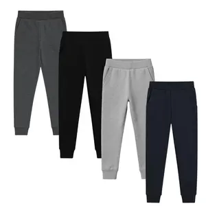 Kids 4 Pack Ultra Soft Fleece Sweatpants Cozy Durable Everyday Wear S–2XL Comfortable Versatile for Active Lifestyles