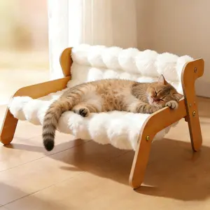 Indoor Small Dog Sofa, Detachable Plush Cat Sofa, Easy-To-Clean Pet Bed, Fluffy Cloud Bed, Warm Flannel Fabric, High Support, Christmas Gift