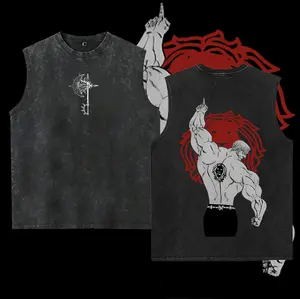 Washable vest Escanor X The Seven Deadly Sins Anime Vintage Washed  Unisex Mineral Anime Manga  Washed Heavy Cotton, Gift For Anime Fan, Anime Lover