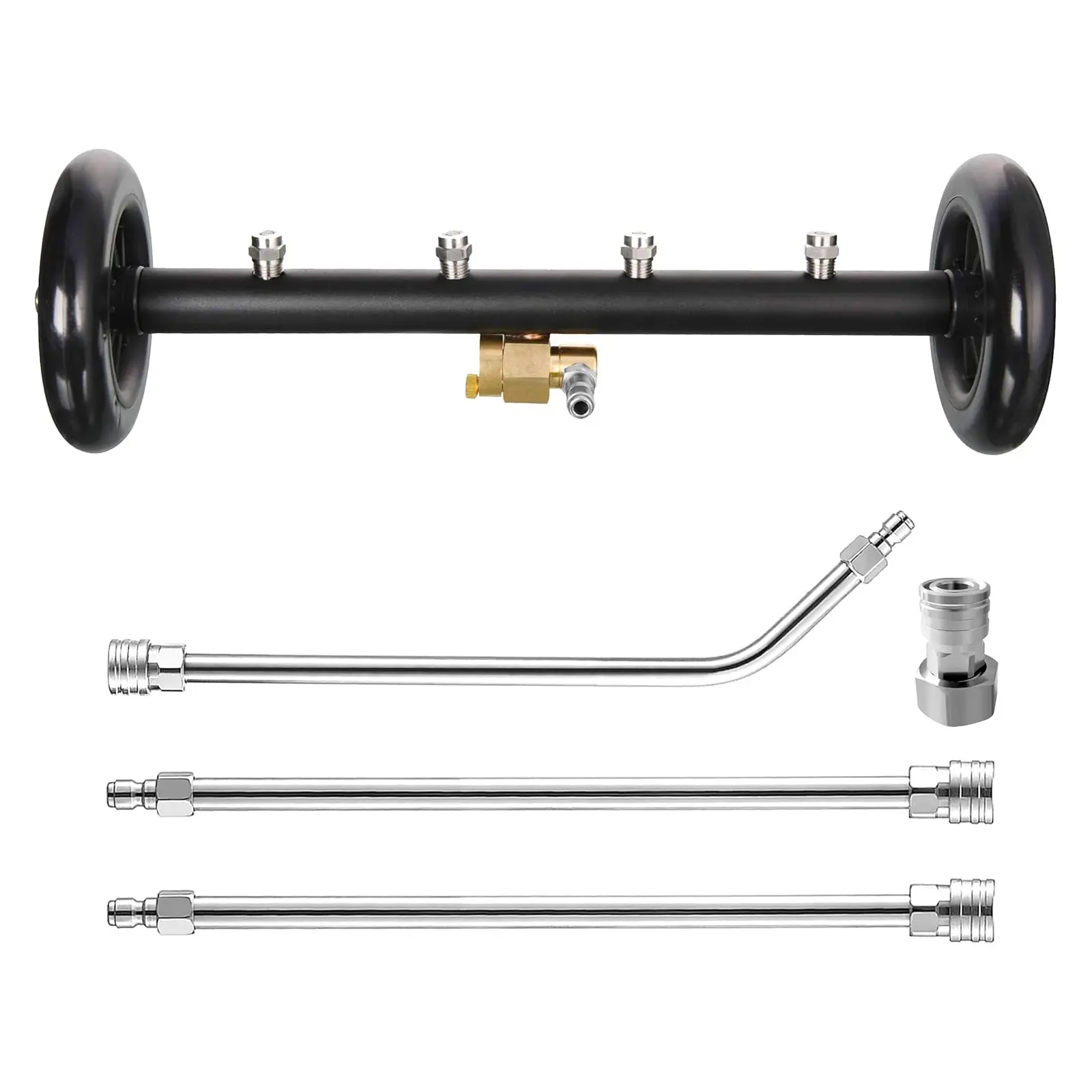 【Upgraded Black】: Can switched to water broom mode