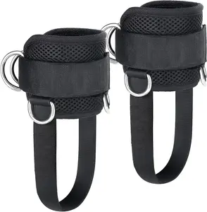 Ankle Straps for Cable Machines,Adjustable Ankle Cuff for Cable Machine,Comfort Padded Gym Workout Ankle Straps for Butts,Leg Kickbacks,Glute Weighted Ankle Strap,Legs Straps for Cable Machine