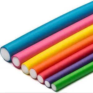 Heatless Flexible Hair Rollers, Salon-Quality Soft Foam Curlers for Short & Long Hair, Easy-To-Use Flexi Twist Curling Rods