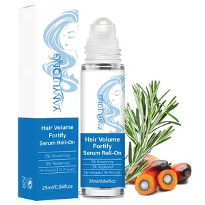 25ml hair essential oil roller, Hydrating Hair Care, moisturizing hair roots, plump hair, scalp massage, refreshing and non greasy, with massage roller, suitable for all hair types, suitable for both men and women