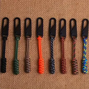 Replaceable Zipper Pulls, Reusable Durable Zipper Slats & Ropes, Ideal for Backpacks, Jackets, Bags, Outdoor Camping & Mountaineering