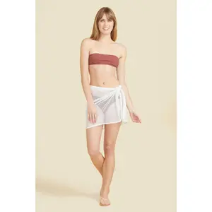 Sicily Sarong - White Crochet